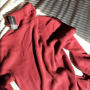 red turtle neck!